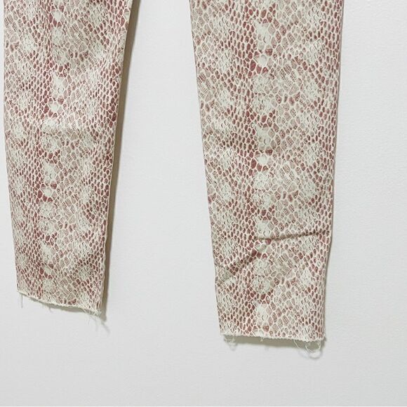AG Adriano Goldschmied Prima Ankle Jeans Skinny Python Snake Print Size 28 $198 - Picture 6 of 15